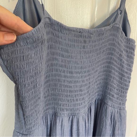 Lily Rose Small Coquette Cottagecore Tiered Fairy Dainty Light Blue Midi Dress - Picture 12 of 16